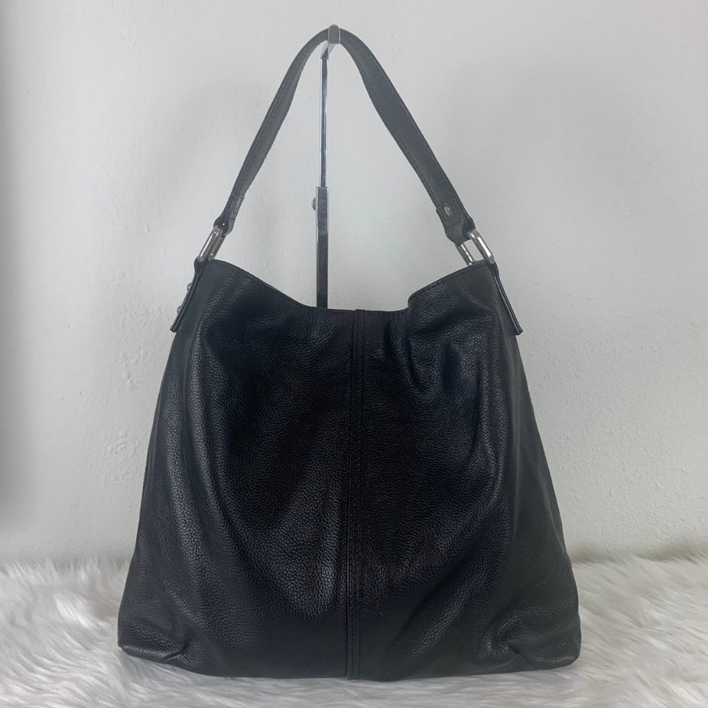 Kooba Hobo Black Pebbled Leather Bag
